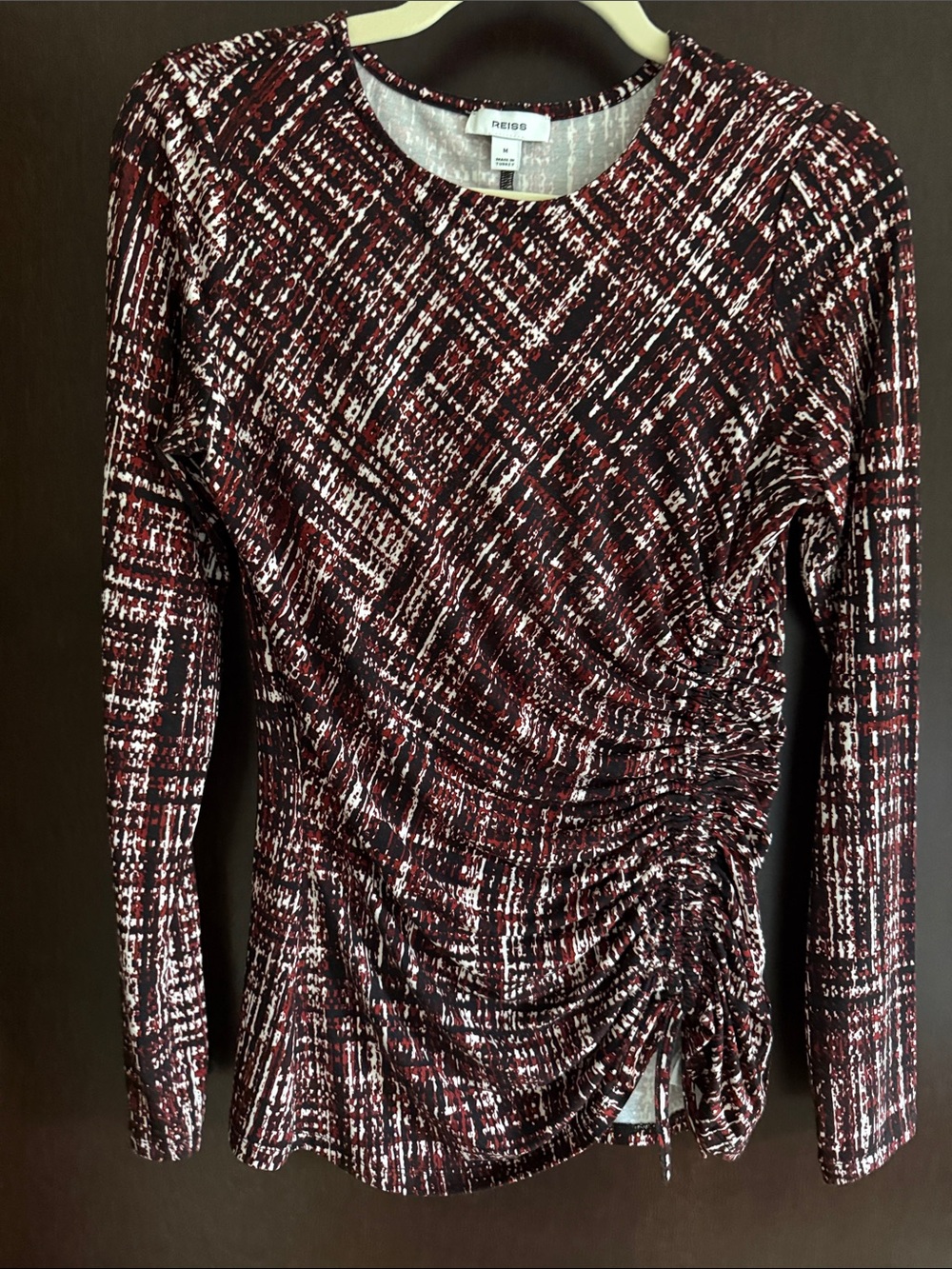 Reiss Riyo Ruched Jersey Top - Picture 4 of 8